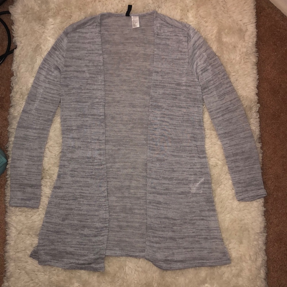 Heather grey cardigan
